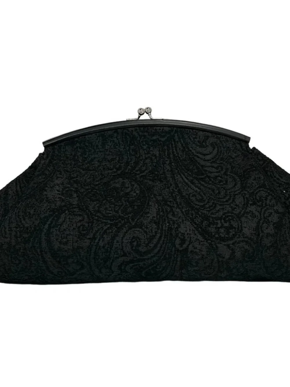 A VACATION Black Dark Gray Chemical Fiber Clutch Bag